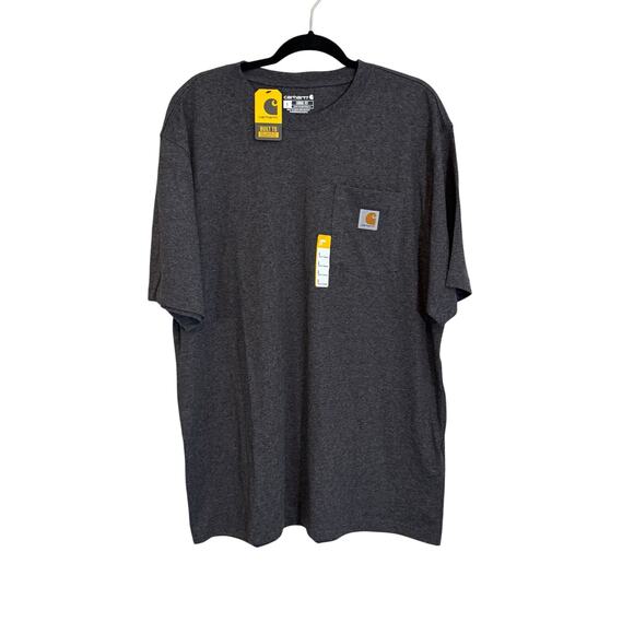 Carhartt Other - Carhartt K87-M Loose Fit T-Shirt Mens L Gray Heavyweight Short Sleeve Pocket NWT